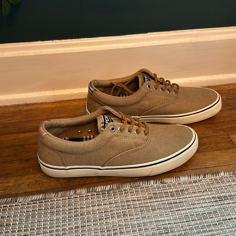 SPERRY Men's Striper II CVO Khaki STS22049 Khaki Size: US 9Wide